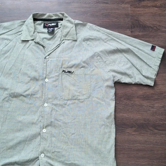 fubu dress shirts Fubu The Collection Dress Shirt Men's 16 1/2 34-35 Purple Long Sleeves Button Up